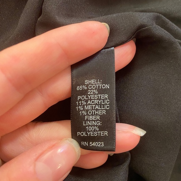 Woven Mini Skirt with Metallic Details | BR - Picture 6 of 6